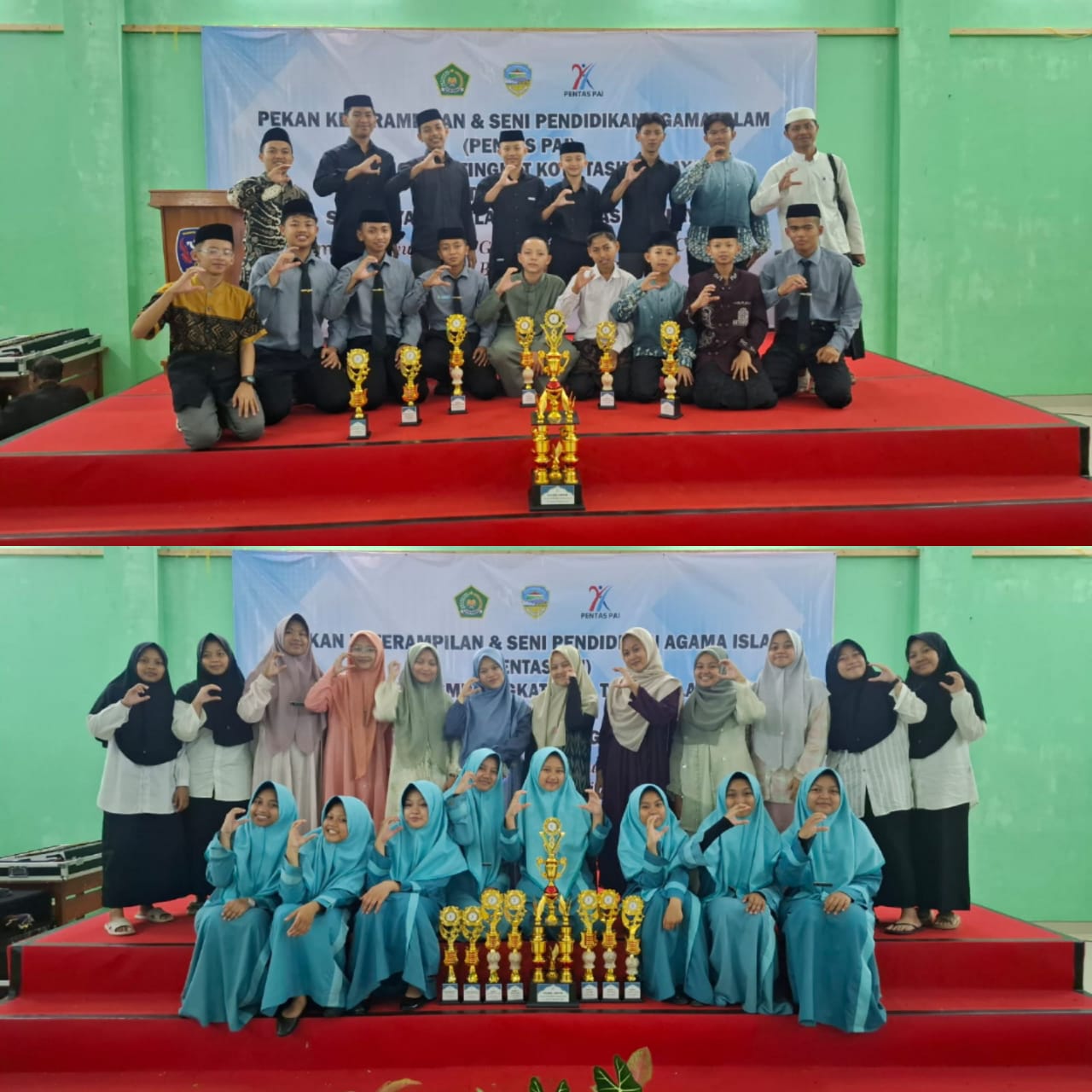 Pada hari Sabtu, 21 Juni 2025, SMP Yayasan Islam Panglayungan Cipedes Tasikmalaya menjadi tuan rumah kegiatan tahunan bergengsi di kalangan pelajar, yakni Pekan Keterampilan dan Seni Pendidikan Agama Islam (Pentas PAI) Tingkat SMP se-Kota Tasikmalaya. Acara ini mengusung tema “Mewujudkan Generasi Qur’ani yang Cerdas, Kreatif dan Berdaya Saing Global”, yang merefleksikan tujuan utama dari kegiatan ini: membentuk siswa yang tidak hanya religius tetapi juga unggul dalam berbagai aspek kecerdasan dan kreativitas. Pentas PAI tahun ini diikuti oleh perwakilan dari sekitar 70 sekolah tingkat SMP se-Kota Tasikmalaya. Kegiatan ini mencakup berbagai cabang lomba, di antaranya: Musabaqah Tilawatil Qur’an (MTQ), Musabaqah Hifdzil Qur’an (MHQ), Pidato Islami, Kaligrafi, Cerdas Cermat PAI, Puisi Islami, Olimpiade PAI, dan Solo Islami. Setiap cabang lomba menuntut kompetensi berbeda-beda, dari kefasihan membaca Al-Qur’an hingga kecakapan intelektual dan seni Islami. Salah satu sorotan utama dari kegiatan ini adalah keberhasilan SMPT Riyadlul Ulum Wadda’wah Putri sebagai Juara Umum. Sekolah ini meraih prestasi gemilang di berbagai cabang lomba, antara lain: • Juara 1 MHQ Putri: Silvana Nur Faizah (1G) • Juara 1 Lagu Religi Islami: Fakhira Nuraghni (2B) • Juara 1 LCC PAI: Adzraa Zeeba Maritza (2B), Saviera Azqia Laila (2A), Nadya Alhusna (1E) • Juara 1 Kaligrafi Putri: Salma Fauziah Dhomiri (2B) • Juara 1 Kaligrafi Putra: Muhammad Kasyful 'Aziz (2A) • Juara 2 Ceramah Islami Putri: Alifia Oktaffiani Putri (2A) • Juara 2 MTQ Putra: Muhammad Rezki Alfarizi (2C) • Juara 2 LCC PAI: Najib Muhammad Dzulfikar (2B), Raditya Tri Nugraha (1C), Jiran M Syahdan (1A) • Juara 3 Ceramah Islami Putra: Akmil Alfariz (1F) • Juara Harapan 1 Olimpiade PAI Putri: Regina Stefany (1D) • Juara Harapan 1 MTQ Putri: Nadira Azka Tsana (2F) • Juara Harapan 2 Olimpiade PAI Putra: Muhammad Azhar Nuril Hazmi (2B) • Juara Harapan 3 MHQ Putra: Ahmad Fadhil Mubarok (2C) Prestasi yang diraih para peserta merupakan hasil dari kerja keras, bimbingan intensif para guru, dan semangat juang para siswa dalam menggali potensi diri di bidang keagamaan dan seni Islam. Melalui kegiatan Pentas PAI ini, para siswa tidak hanya diberikan wadah untuk berkompetisi, tetapi juga diajak untuk menginternalisasi nilai-nilai Islam dalam kehidupan sehari-hari. Kegiatan ini menjadi ajang pembentukan karakter sekaligus ruang ekspresi kreativitas Islami generasi muda Tasikmalaya.